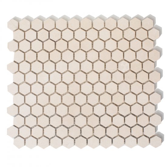 Wapień beż simena mozaika hexagon „s”
