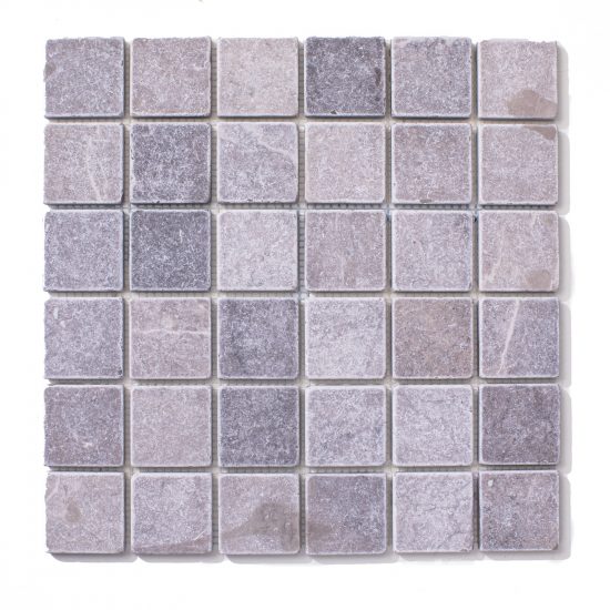 Marmur szary earth grey mozaika kostki