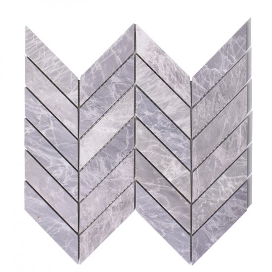 Marmur szary nordic grey mozaika chevron