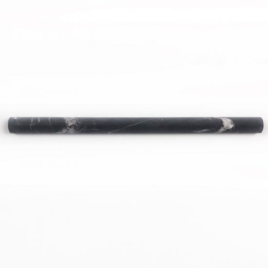 Marmur czarny black silk listwy dekoracyjne pencil