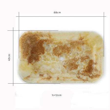 Umywalka Honey Onyx prostokątna