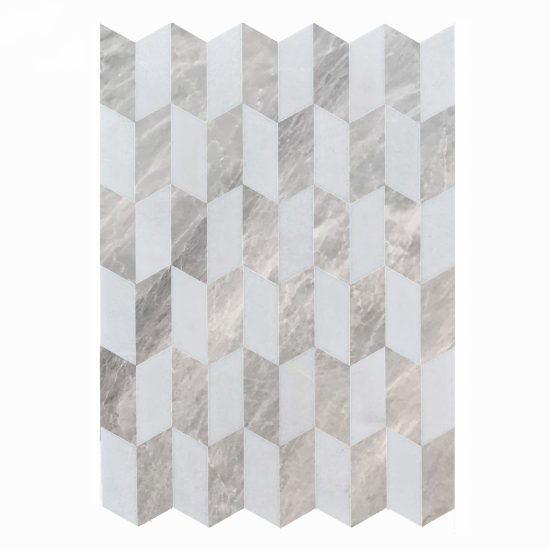 Mozaika glacier white , nordic grey